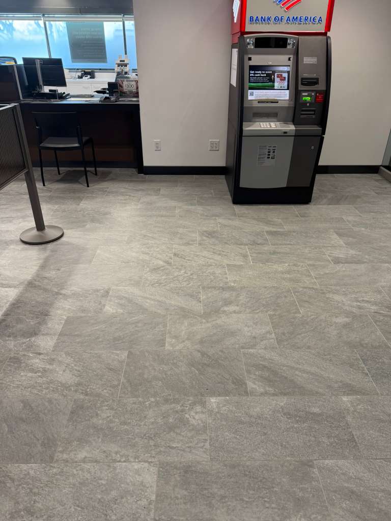 Bank of America commercial tile installation