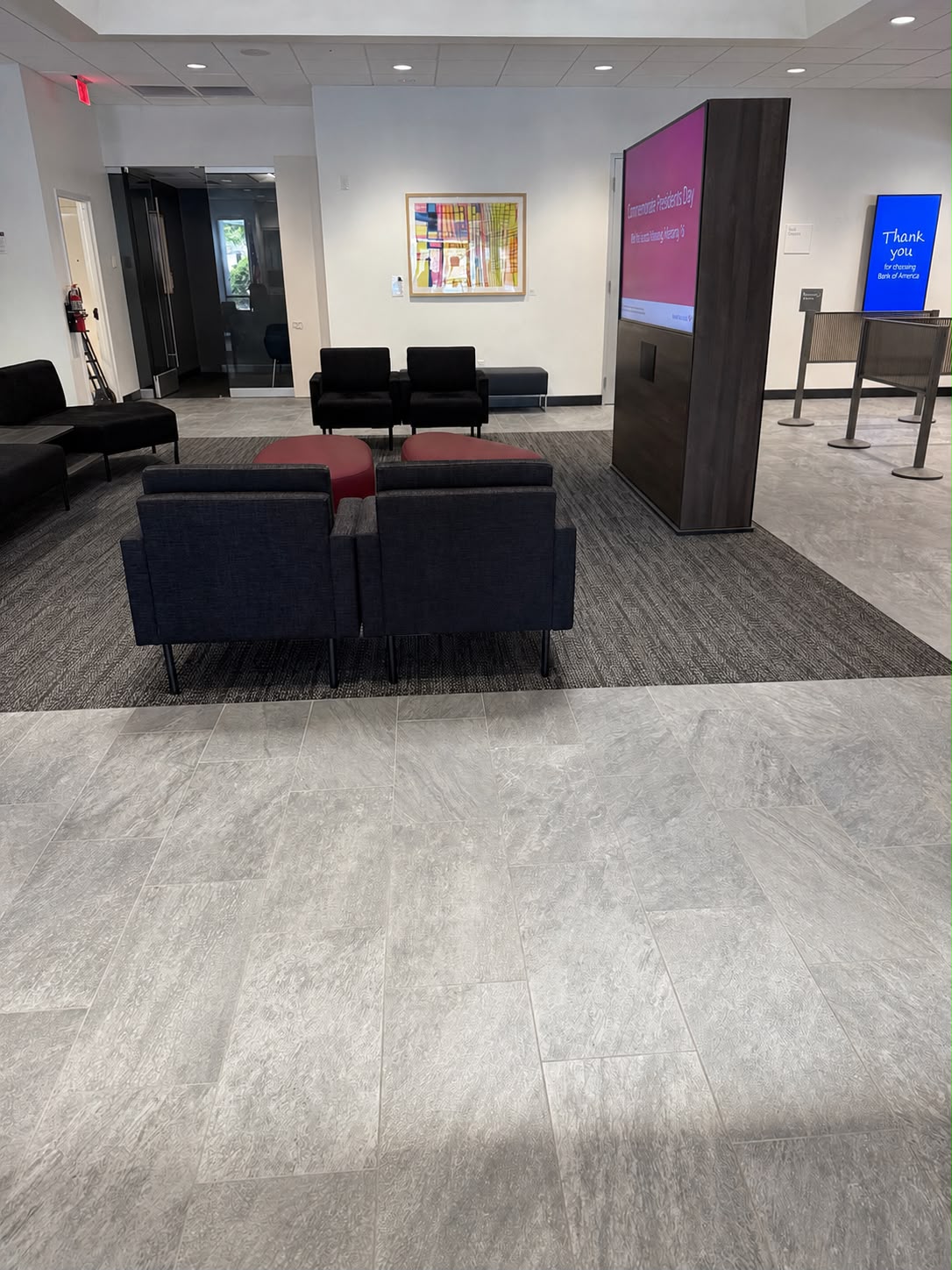 Bank of America interior overview Bank of America interior overview