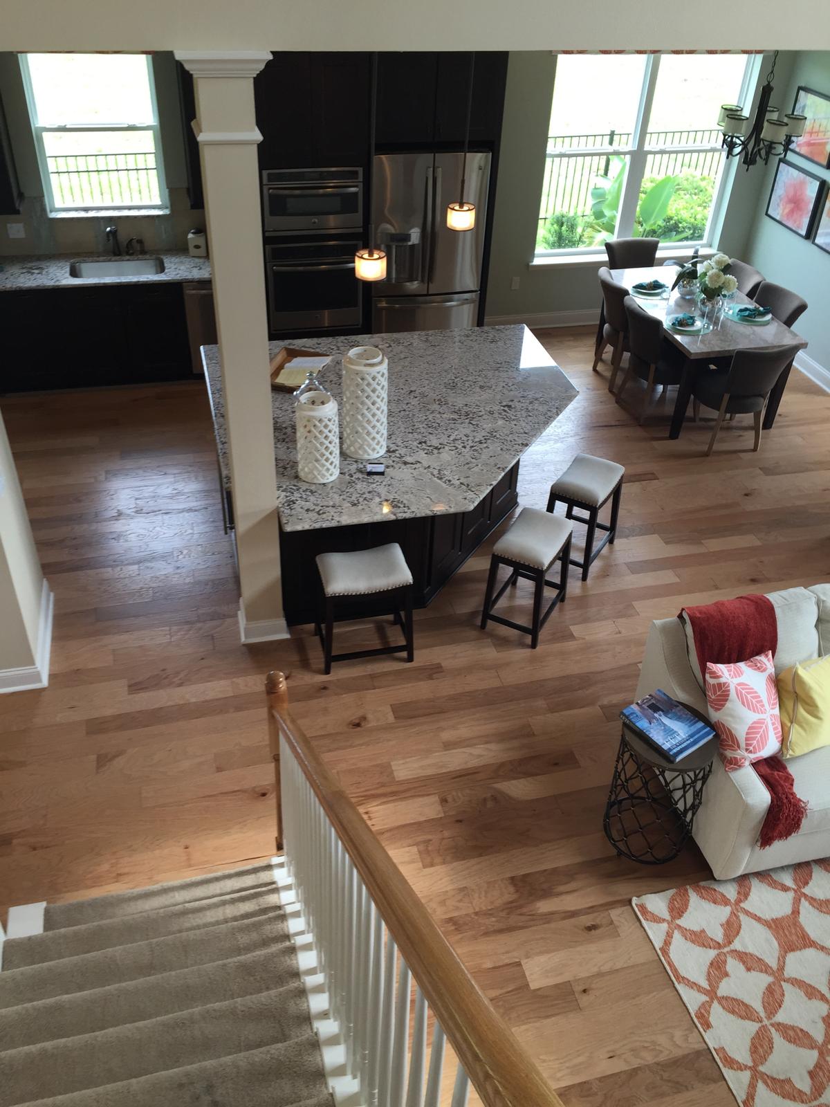 Solid wood nail-down flooring
