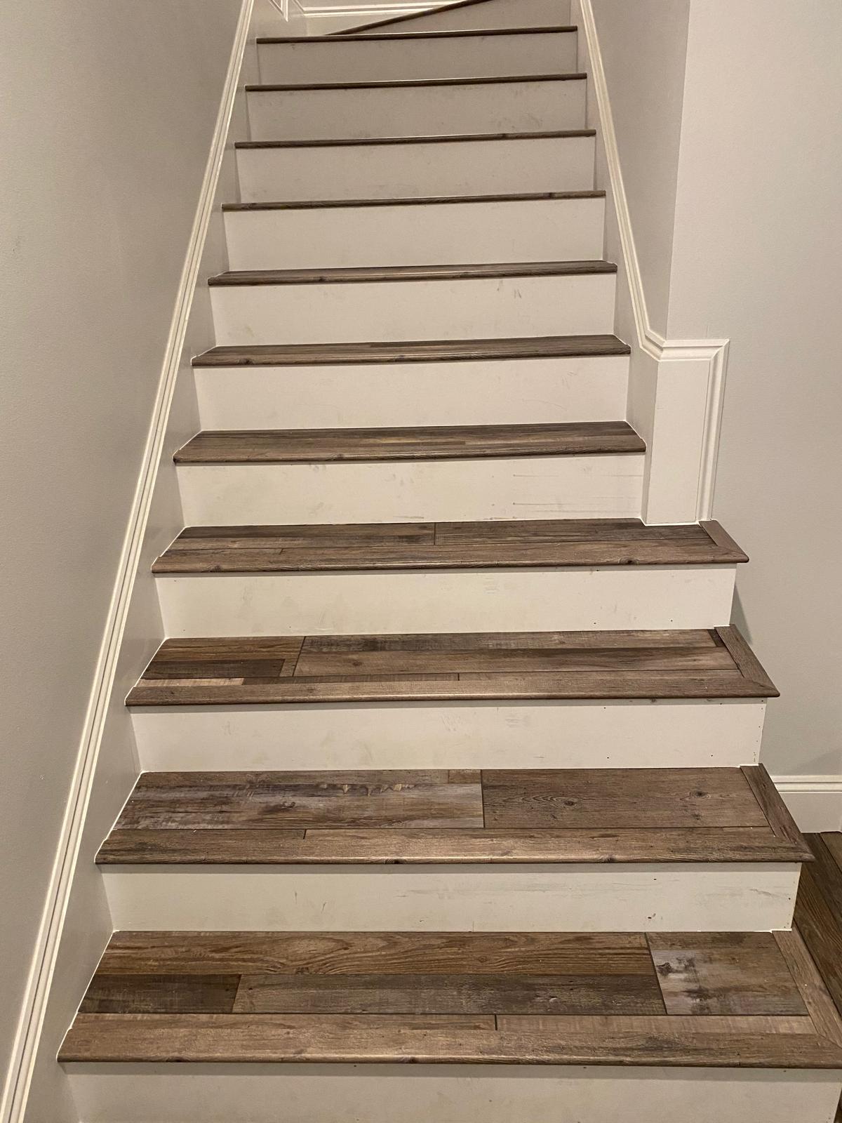LVP stair tread detail LVP stair tread detail