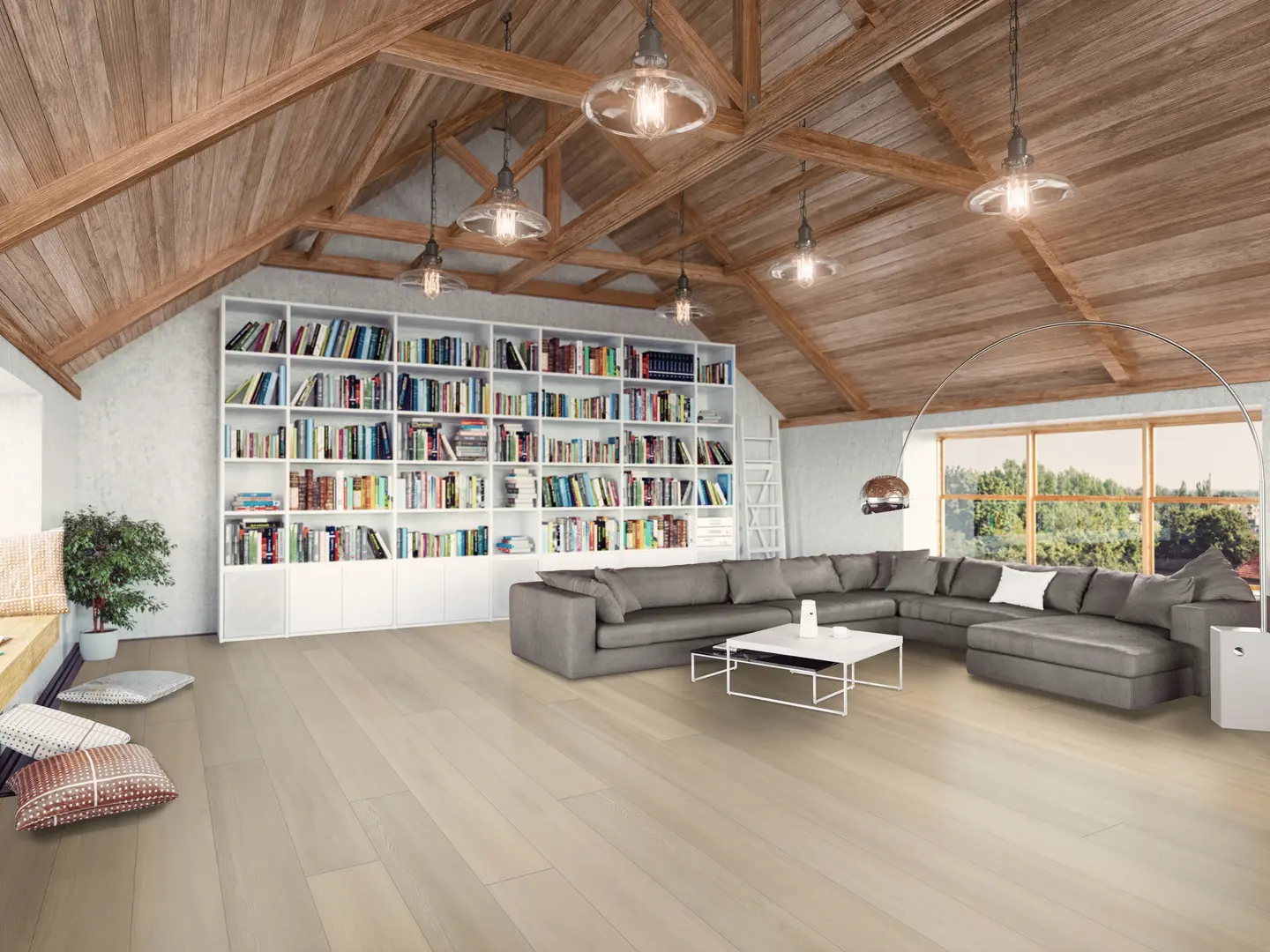 LVP flooring installed in a Florida rental apartment — durable luxury vinyl plank is the preferred choice for property managers in Orlando managing high-turnover units